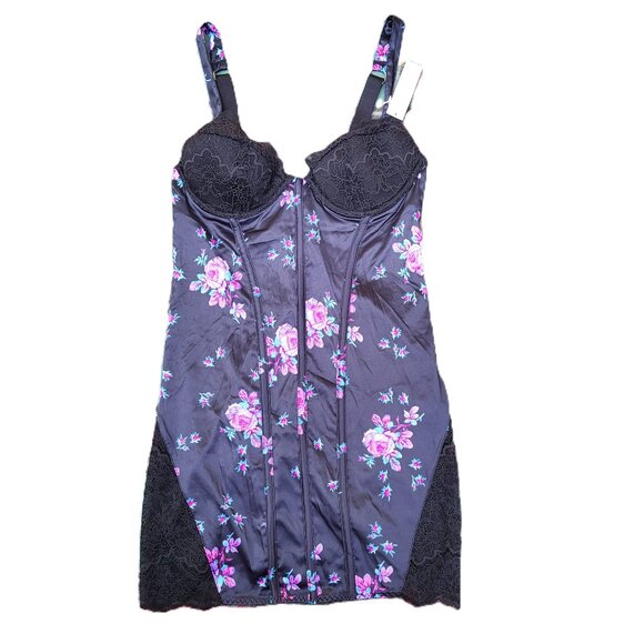 Victoria's Secret Stretch Satin Corset Mini Slip NWT - Picture 1 of 15